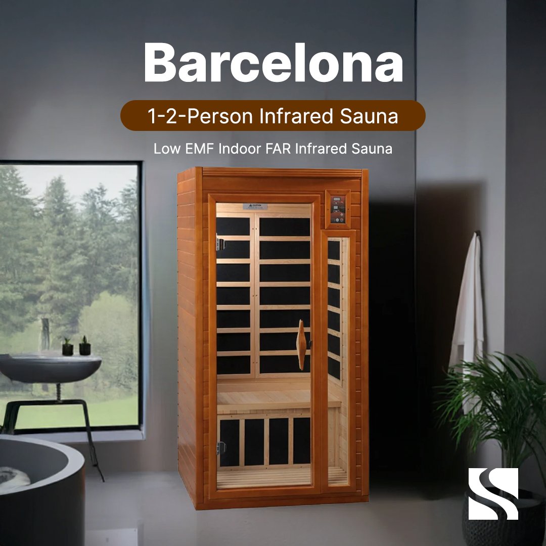 Dynamic Saunas Sauna Dynamic "Barcelona" 1-2-person Low EMF FAR Infrared Sauna DYN-6106-01