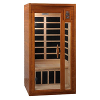 Dynamic Saunas Sauna Dynamic "Barcelona" 1-2-person Low EMF FAR Infrared Sauna DYN-6106-01