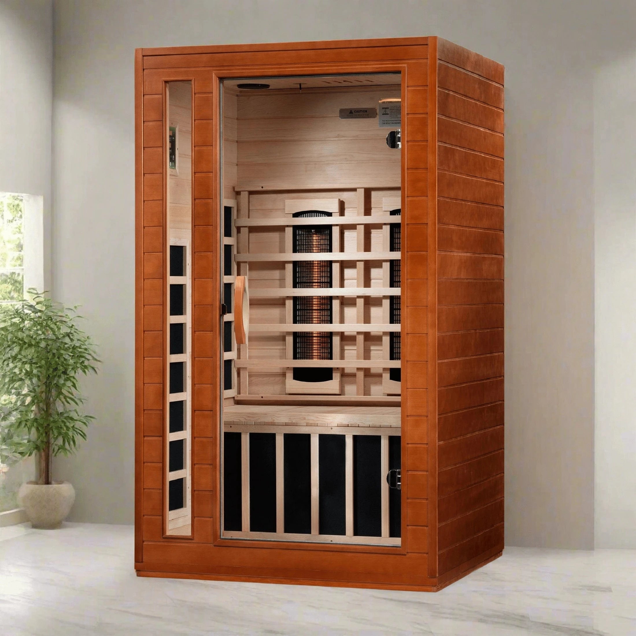 Dynamic Saunas Sauna Dynamic "Cordoba" 2-Person Full Spectrum  Near Zero EMF FAR Infrared Sauna