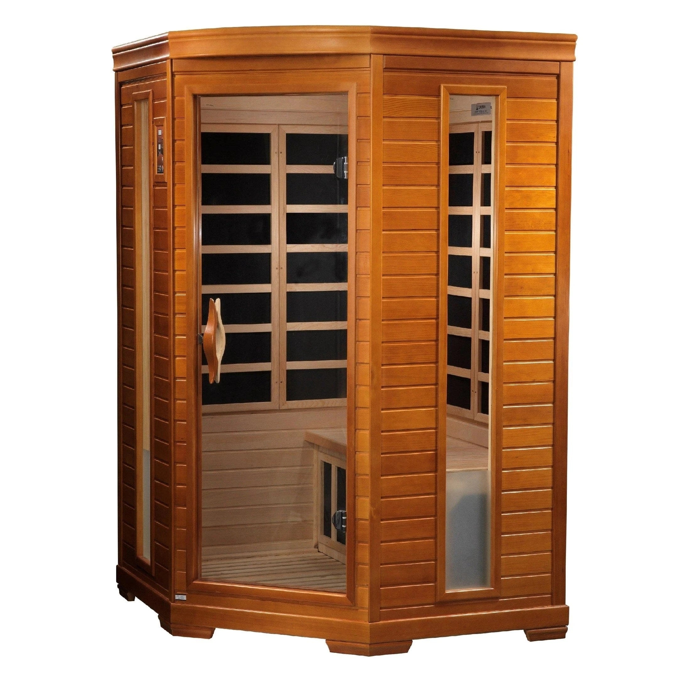 Dynamic Saunas Sauna Dynamic "Heming" 2-person Corner Low EMF FAR Infrared Sauna