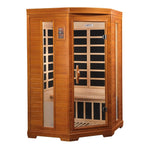 Dynamic Saunas Sauna Dynamic Heming Elite 2-person Corner Ultra Low EMF FAR Infrared Sauna
