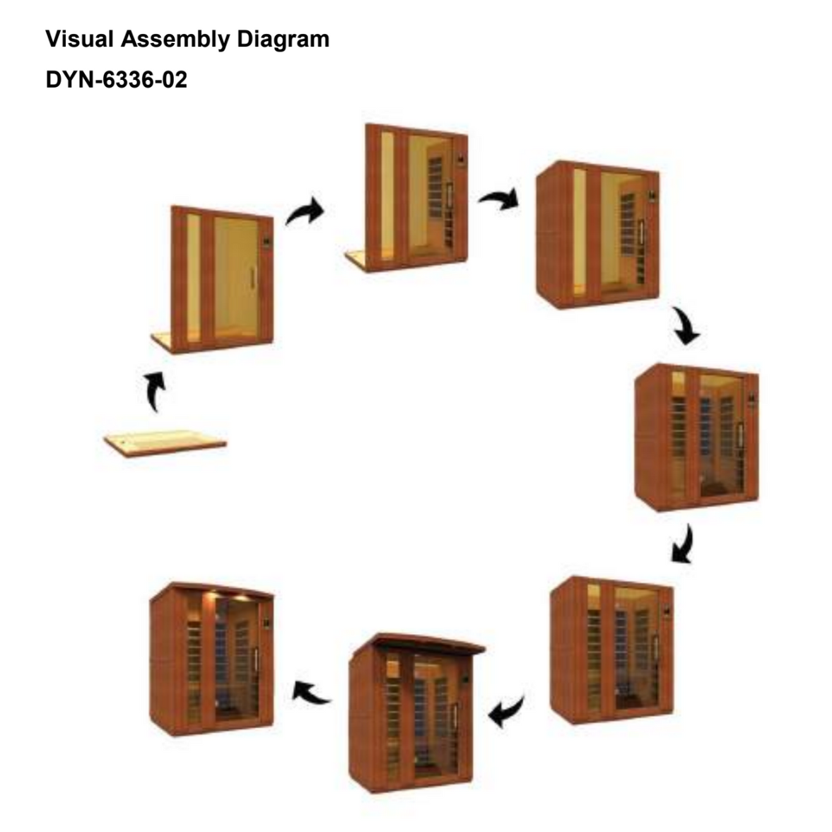 Dynamic Saunas Sauna Dynamic "Lugano" 3-Person Full Spectrum  Near Zero EMF FAR Infrared Sauna DYN-6336-03 FS