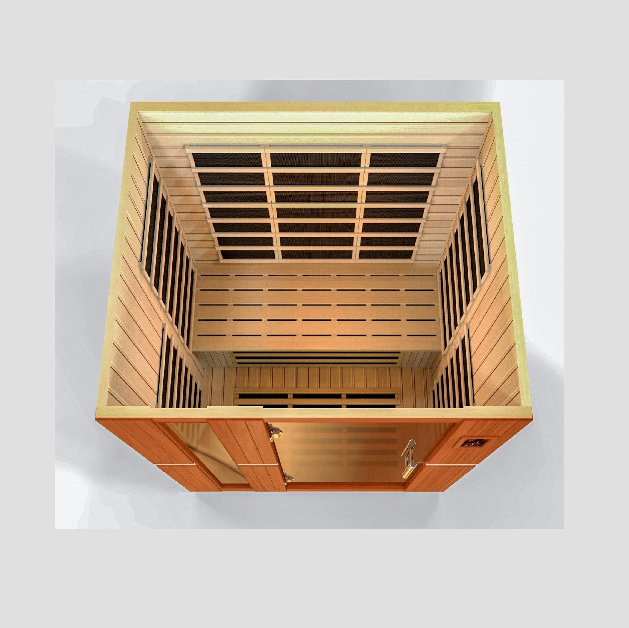 Dynamic Saunas Sauna Dynamic Lugano 3-person Ultra Low EMF FAR Infrared Sauna - DYN-6336-02 Elite