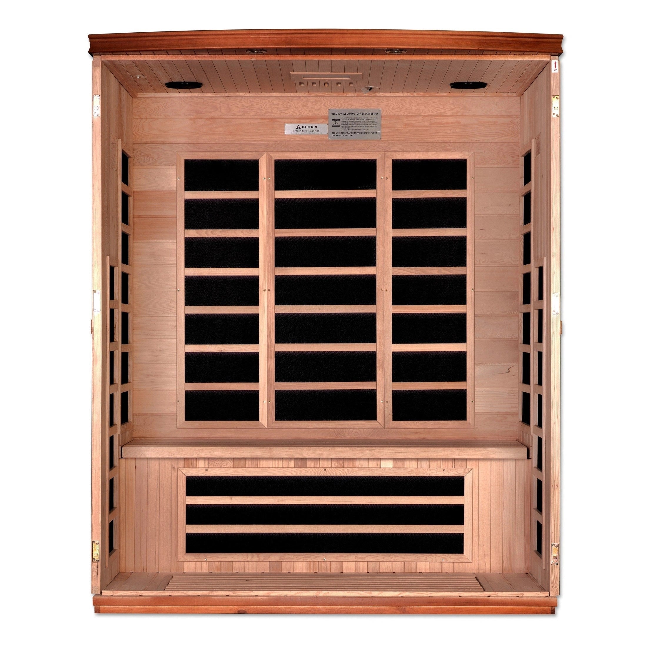Dynamic Saunas Sauna Dynamic Lugano 3-person Ultra Low EMF FAR Infrared Sauna - DYN-6336-02 Elite