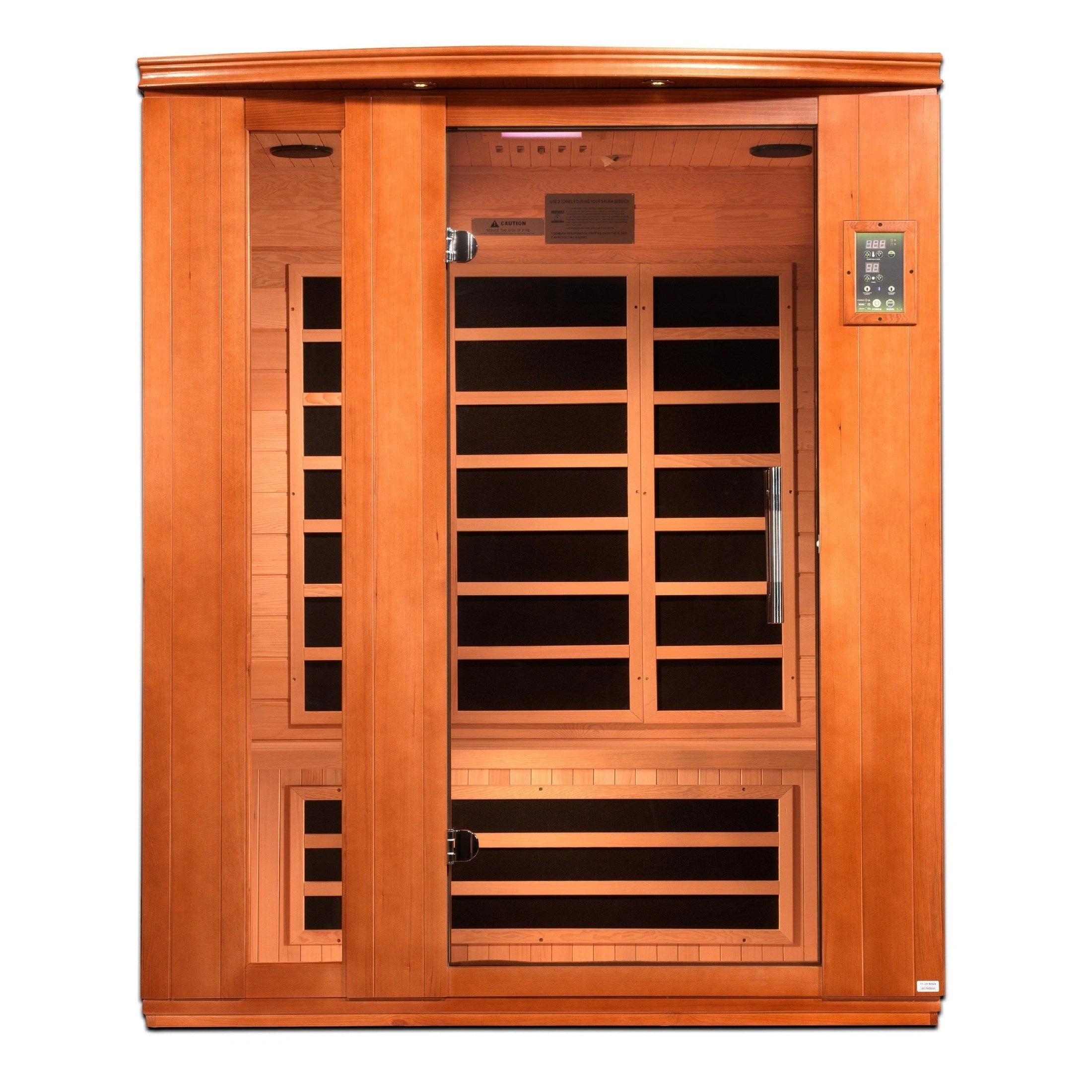 Dynamic Saunas Sauna Dynamic Lugano 3-person Ultra Low EMF FAR Infrared Sauna - DYN-6336-02 Elite