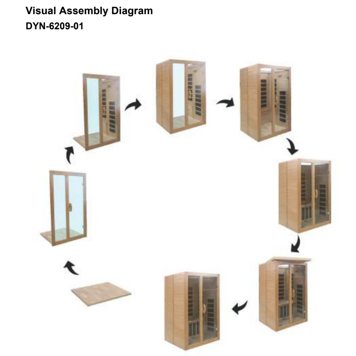 Dynamic Saunas Sauna Dynamic "Santiago" 2-person Low EMF FAR Infrared Sauna DYN-6209-01
