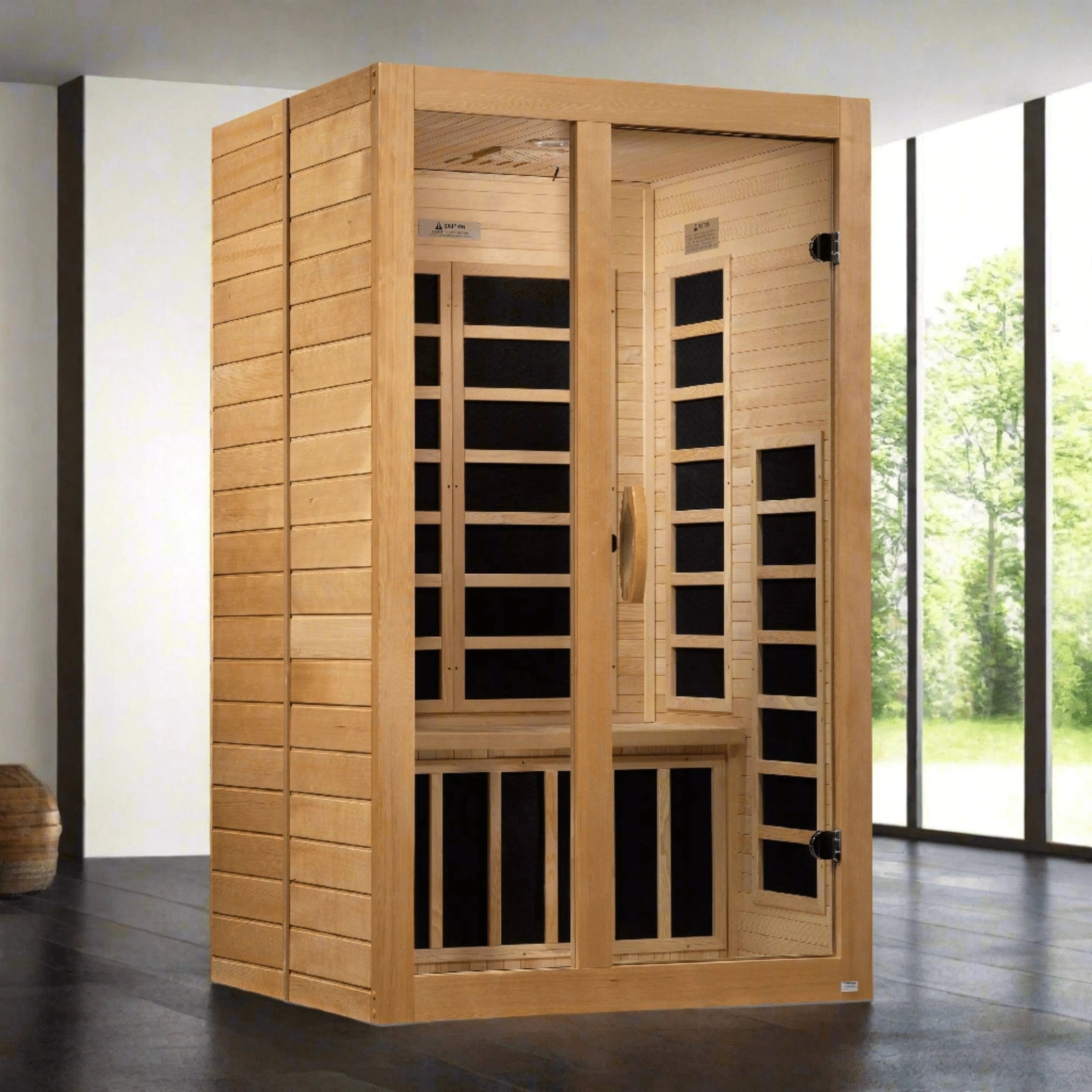 Dynamic Saunas Sauna Dynamic "Santiago" 2-person Low EMF FAR Infrared Sauna DYN-6209-01