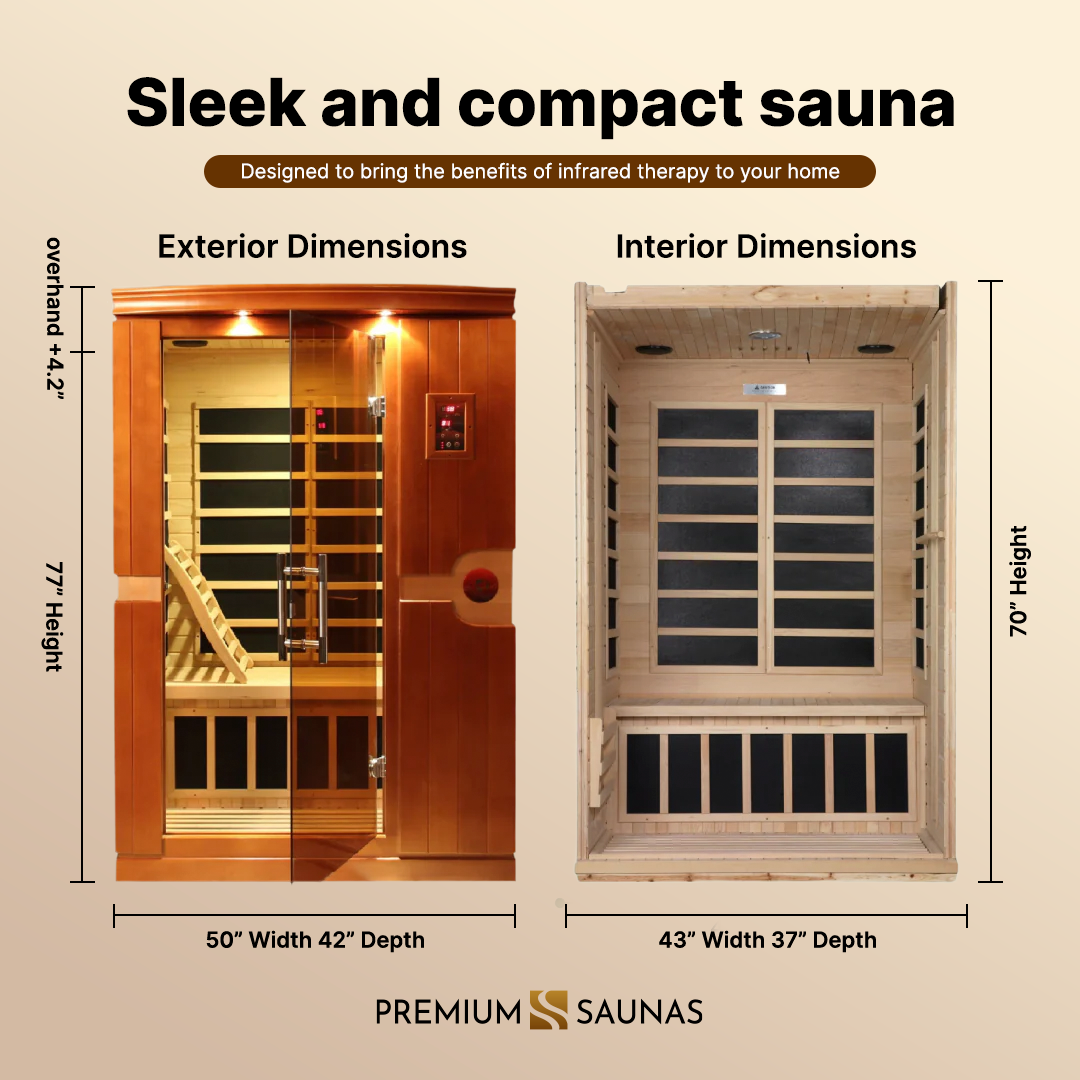 Dynamic Saunas Sauna Dynamic Venice Elite 2-person Ultra Low EMF FAR Infrared Sauna - DYN-6210-01 Elite