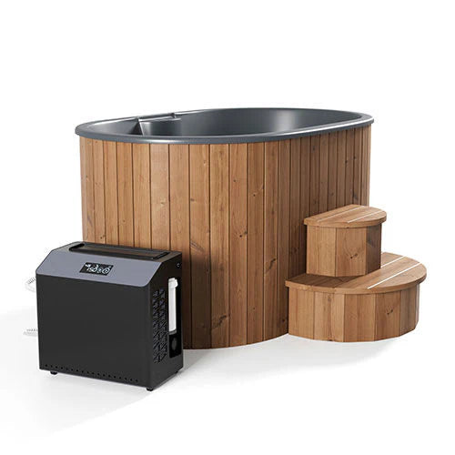 SaunaLife 2-Person Thermo-Pine Cold/Hot Plunge Tub - Model S2N