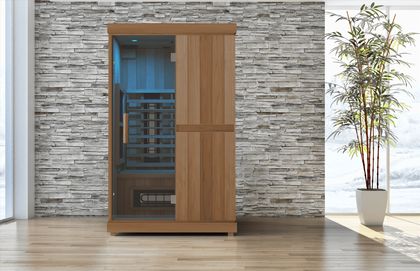 Finnmark Saunas Sauna Finnmark FD-2 Full Spectrum 2-Person Infrared Sauna