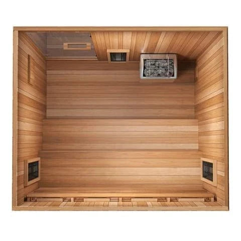 Finnmark Saunas Sauna Finnmark FD-5 Trinity XL Infrared and Traditional 4-Person Hybrid Sauna