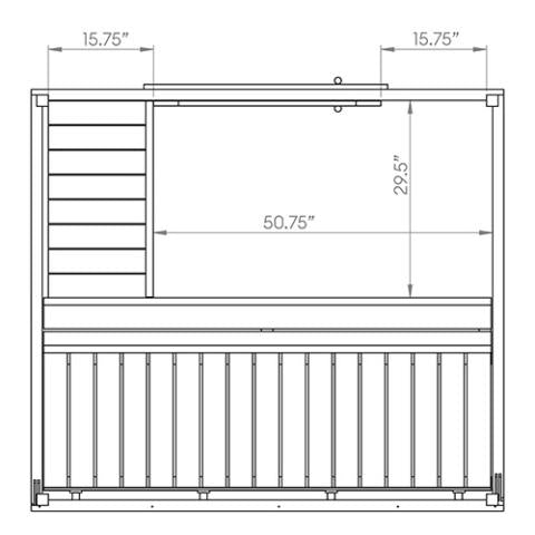 SaunaLife Model G2 4 Person Garden Series Outdoor Home Sauna Kit