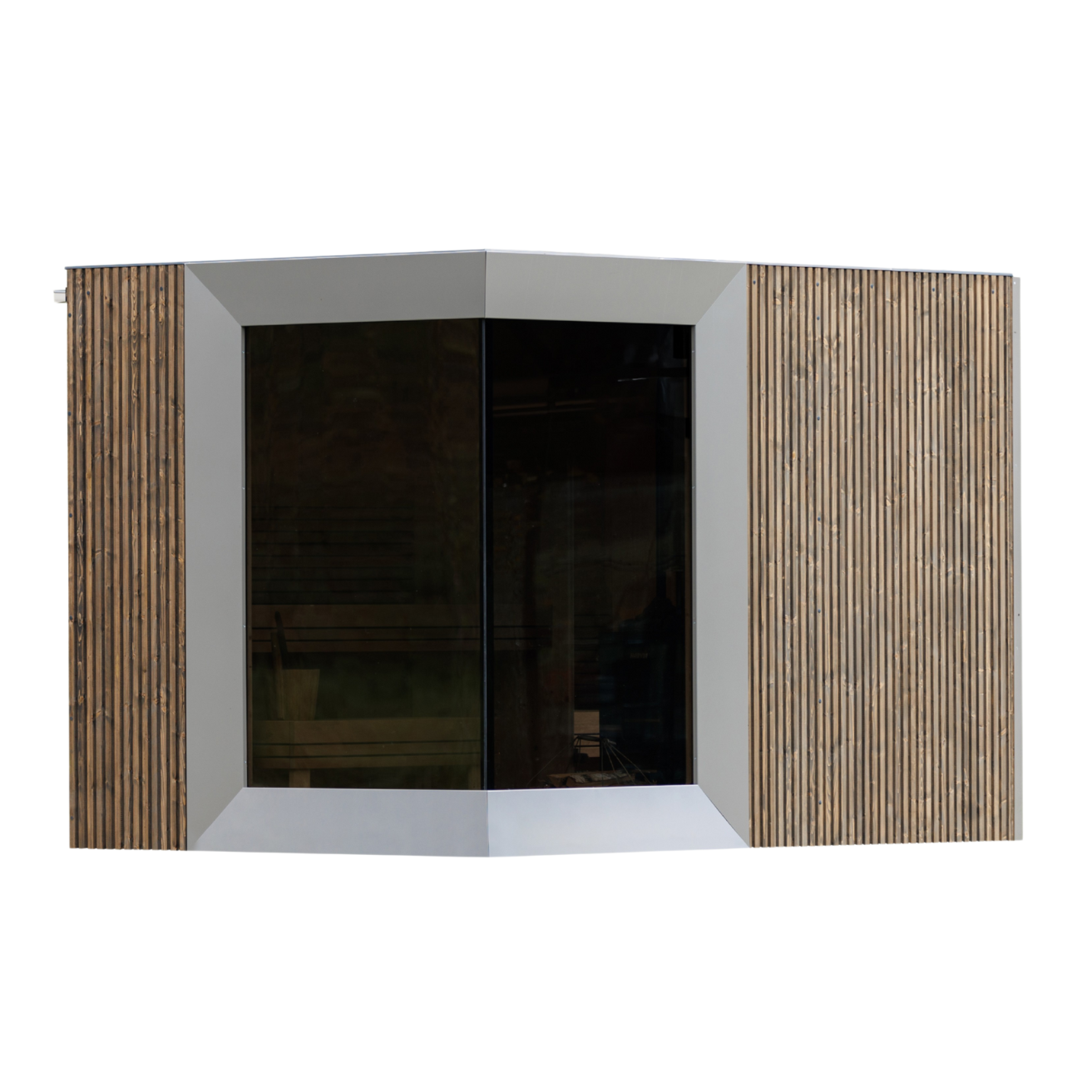 Genevas Sauna Genevas Zermatt Pre-Assembled Outdoor Sauna Cabin with Changeroom