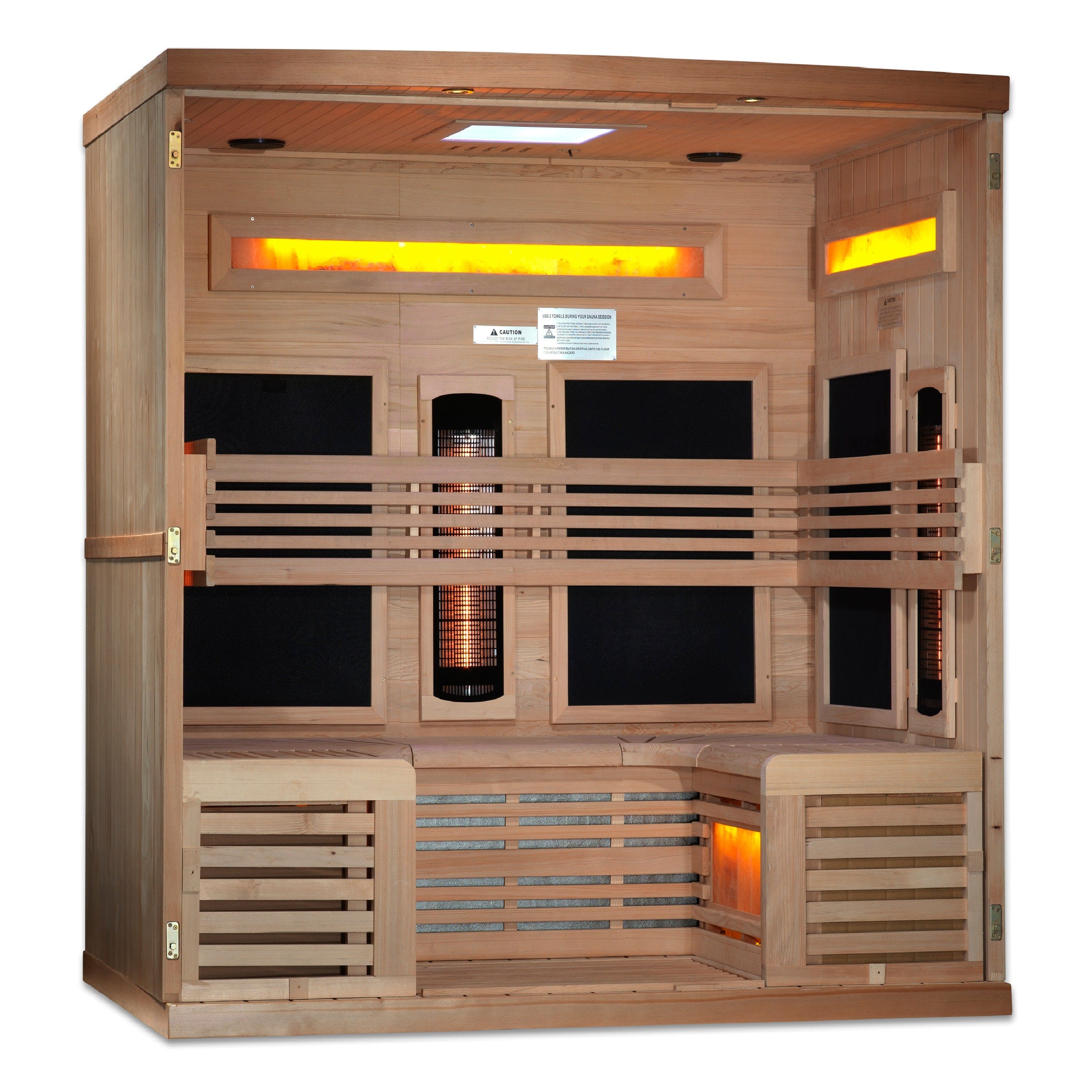 Golden Designs Golden Designs 6-Person Reserve Edition GDI-8260-01 Full Spectrum with Himalayan Salt Bar