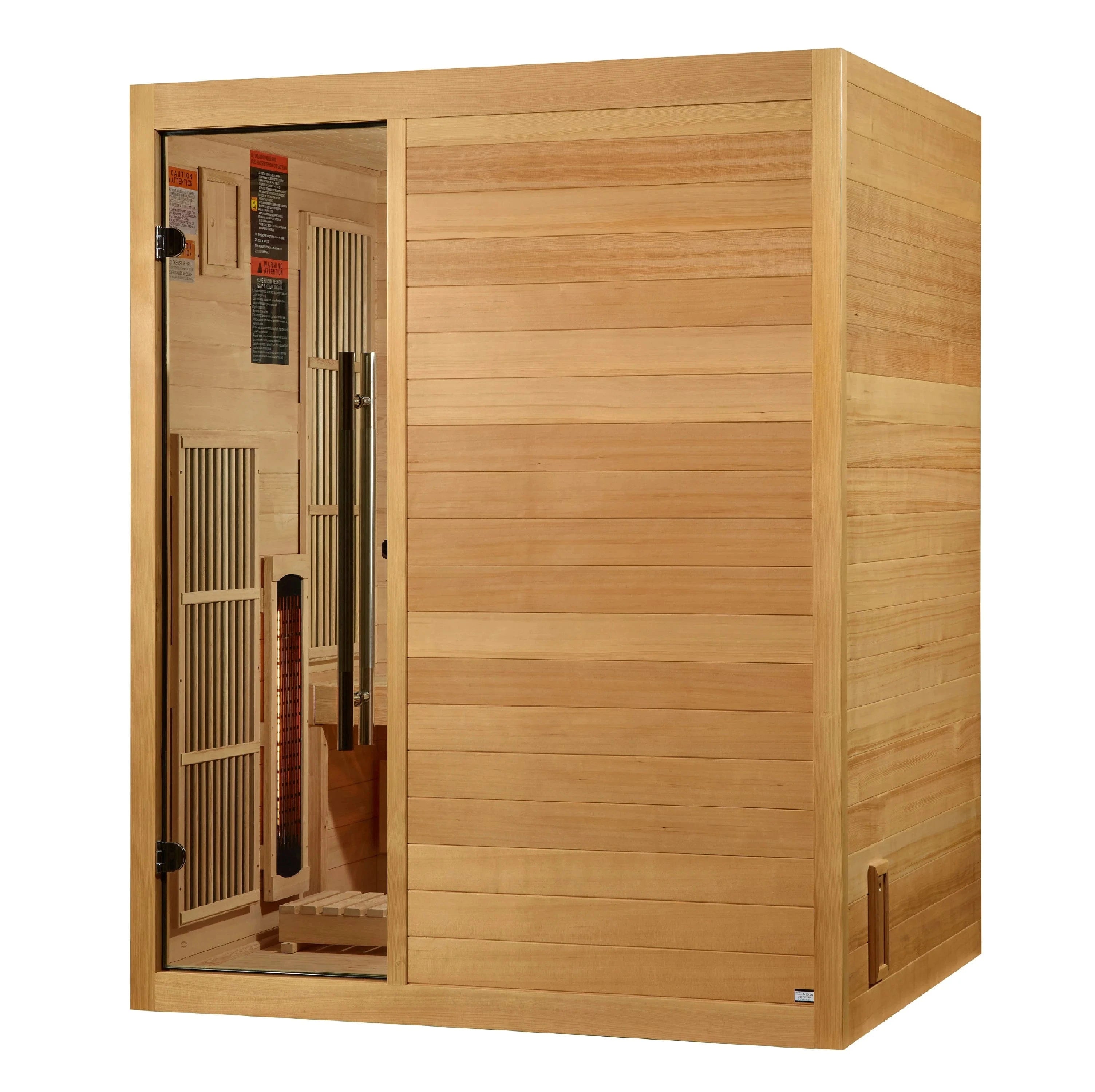 Golden Designs Sauna Golden Designs 2025 Soria GDI-8330-01 3 Person Hybrid Indoor Sauna.