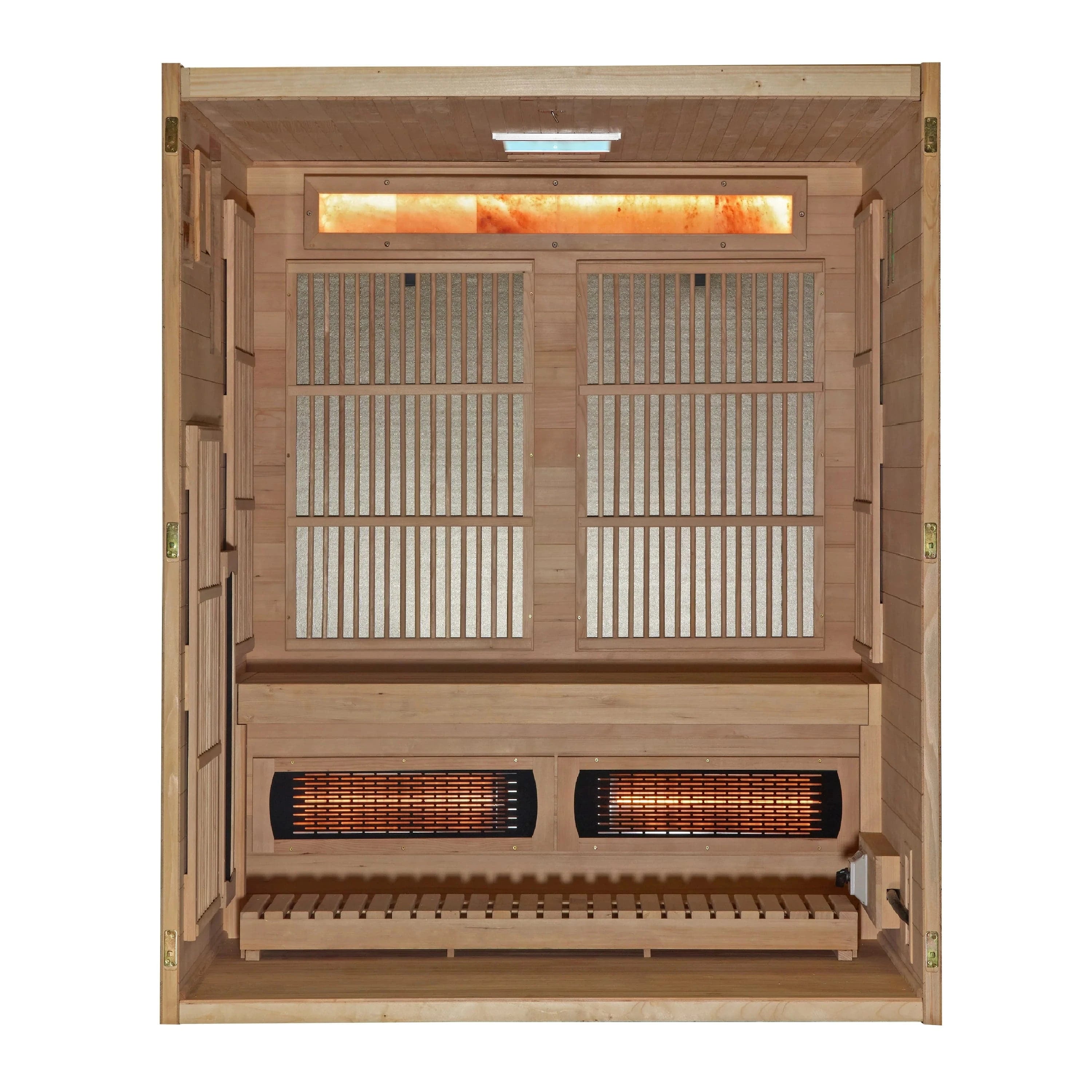 Golden Designs Sauna Golden Designs 2025 Soria GDI-8330-01 3 Person Hybrid Indoor Sauna.