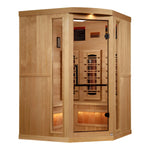 Golden Designs Sauna Golden Designs 3-Person Corner 2025 Reserve Edition GDI-8035-03 Full Spectrum with Himalayan Salt Bar