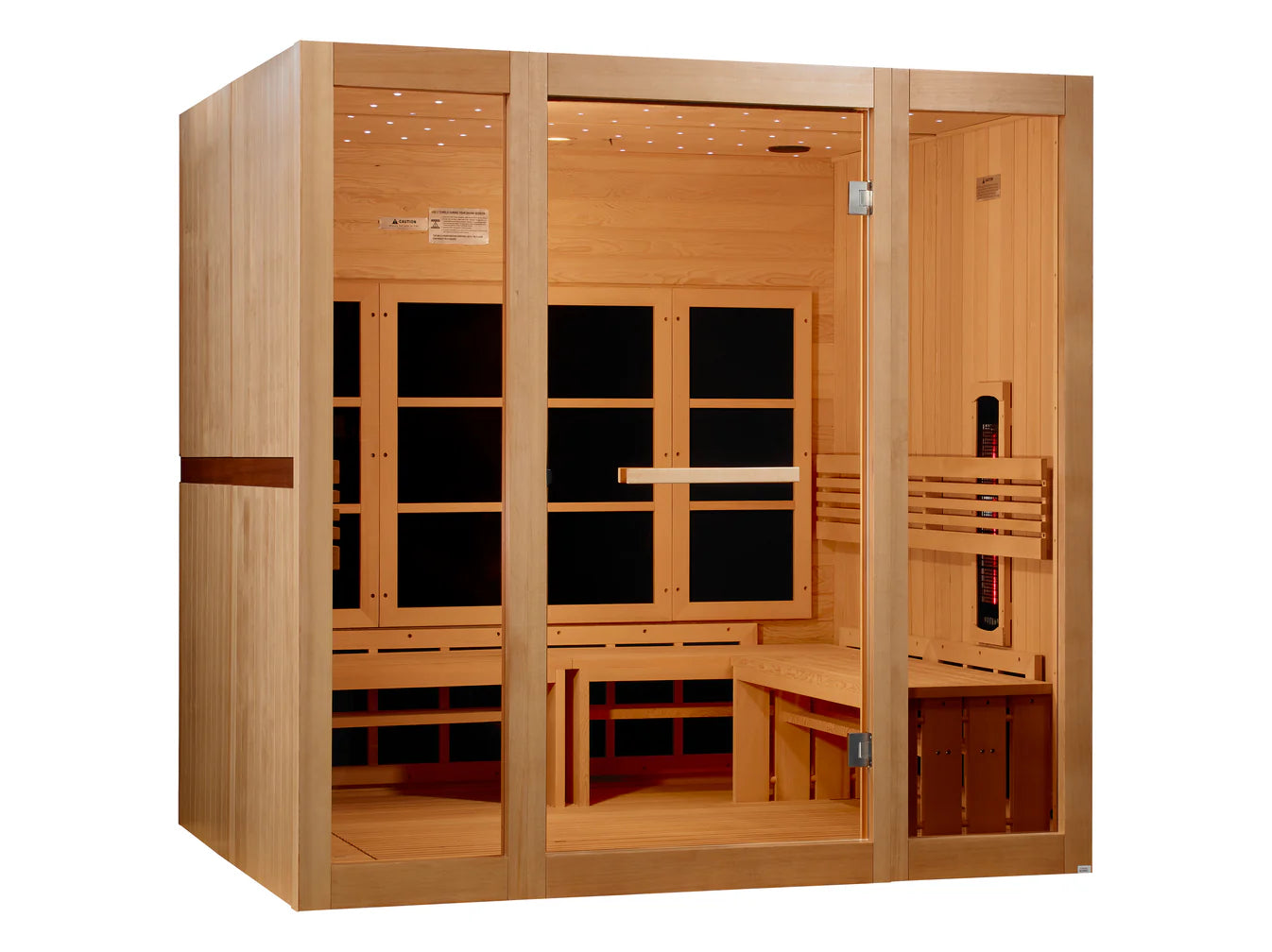 Golden Designs Sauna Golden Designs 8 Person Full Spectrum Near Zero EMF FAR IR Sauna GDI-6880-03 FS