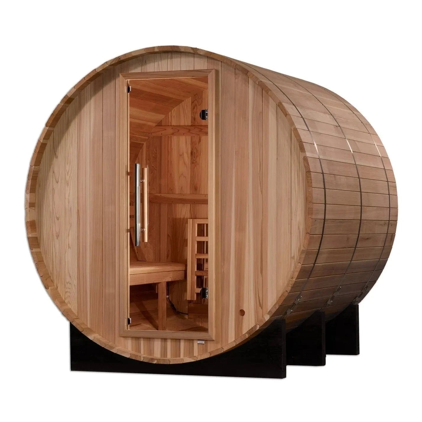 Golden Designs Sauna Golden Designs "Arosa" 4 Person Barrel Traditional Sauna GDI-B004-01
