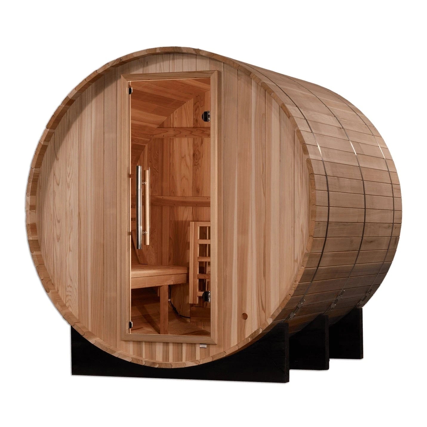 Golden Designs Sauna Golden Designs "Arosa" 4 Person Barrel Traditional Sauna GDI-B004-01