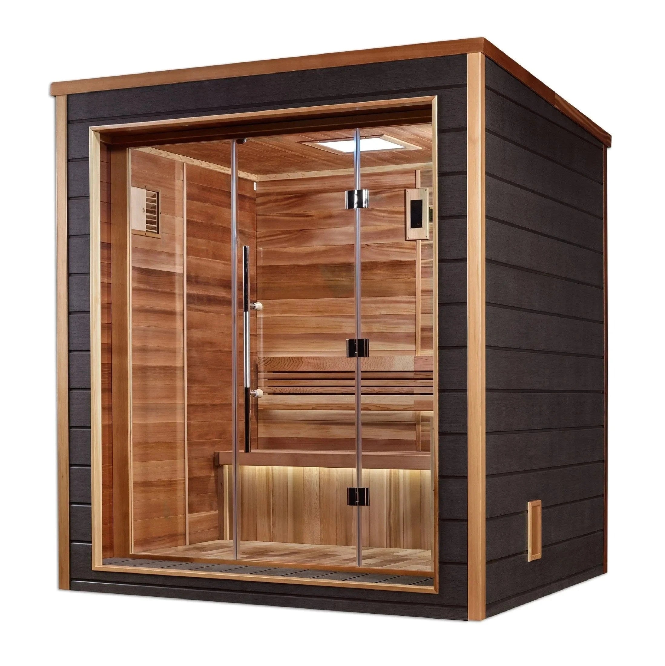 Golden Designs Sauna Golden Designs Drammen 3 Person Outdoor Traditional Sauna GDI-8203-01