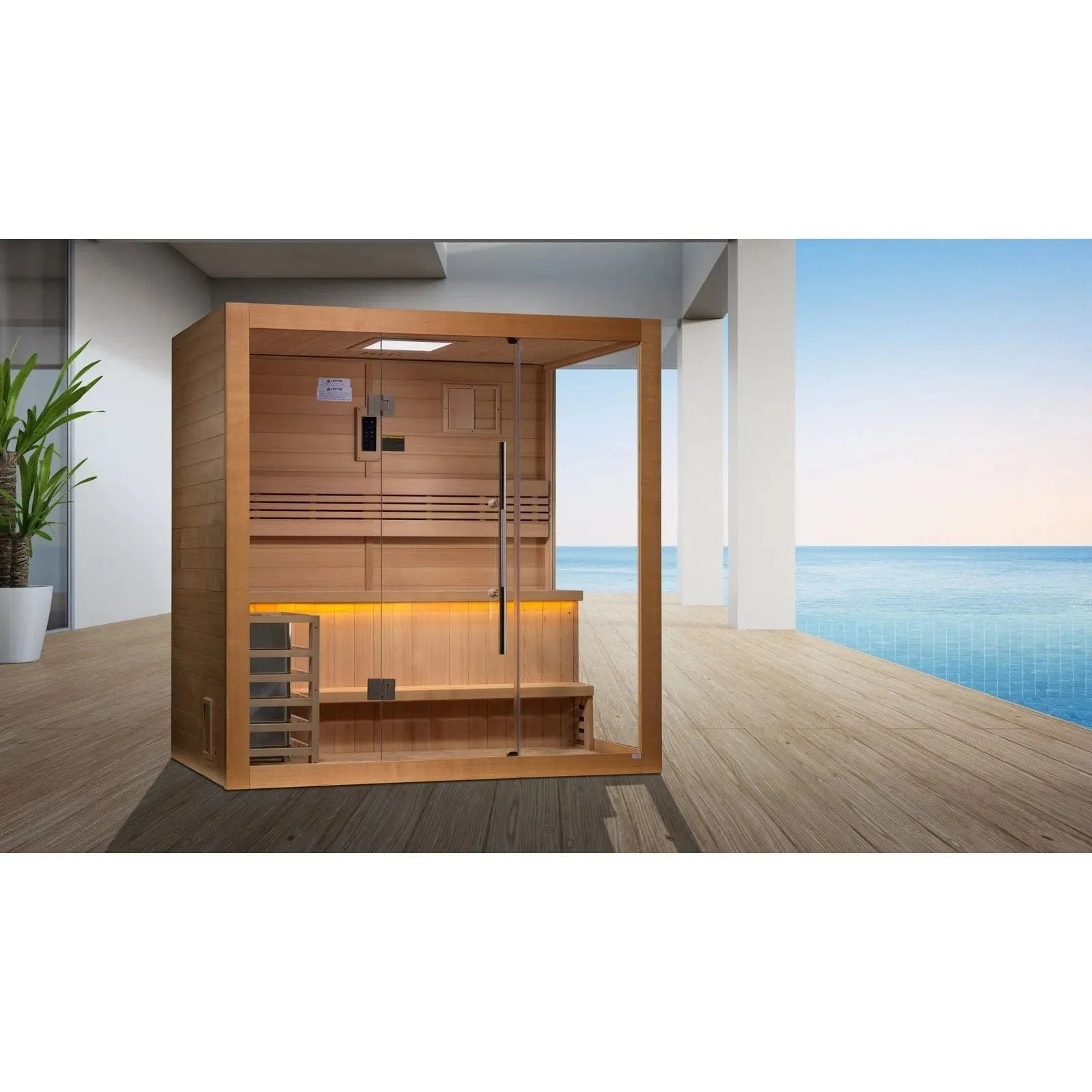 Golden Designs Sauna Golden Designs "Forssa Edition" 3 Person Indoor Traditional Sauna GDI-7203-01