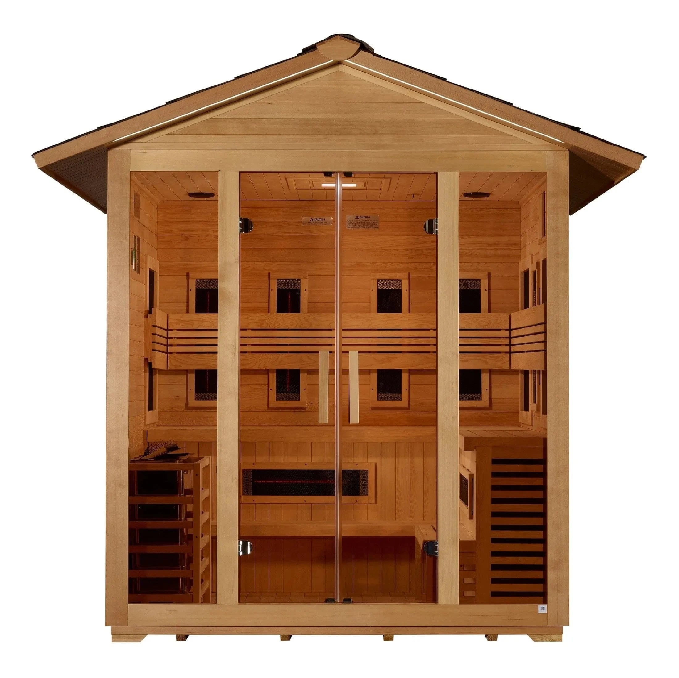 Golden Designs Sauna Golden Designs "Gargellen" 5 Person Hybrid Outdoor Sauna GDI-8125-01