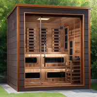 Finnmark Saunas Sauna Finnmark FD-4 Trinity Infrared and Traditional 2-Person Hybrid Sauna