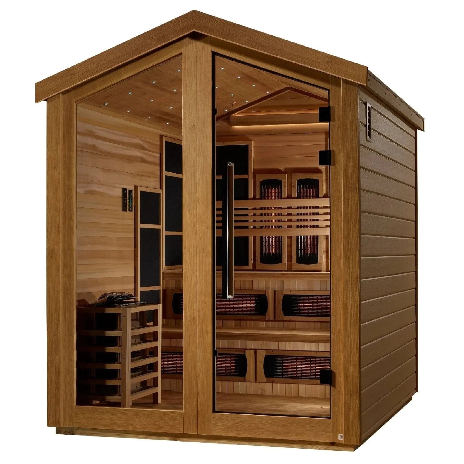 Golden Designs Sauna Golden Designs Kaskinen 6 Person Hybrid Outdoor Sauna GDI-8526-01