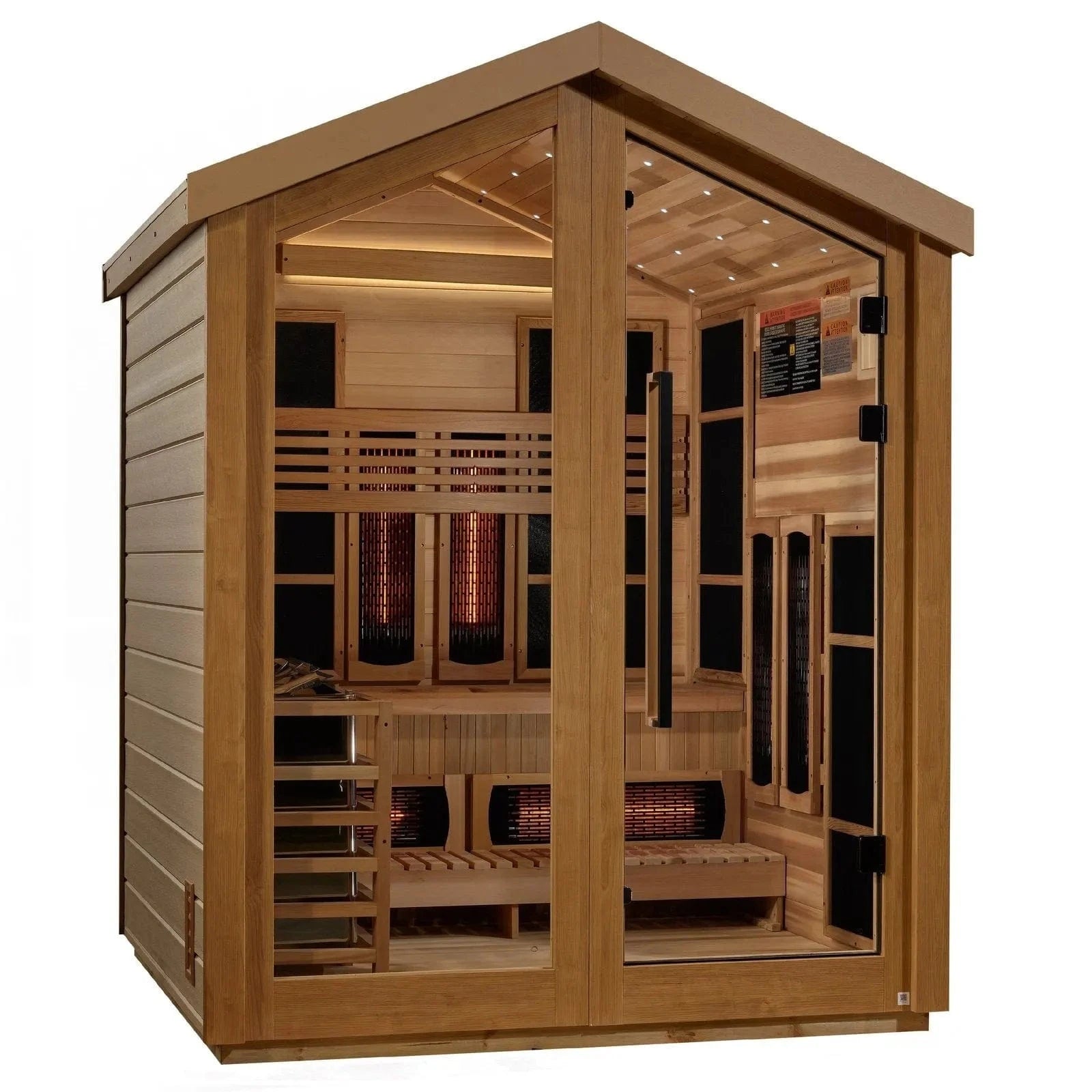 Golden Designs Sauna Golden Designs Loviisa 3 Person Hybrid Outdoor Sauna GDI-8523-01