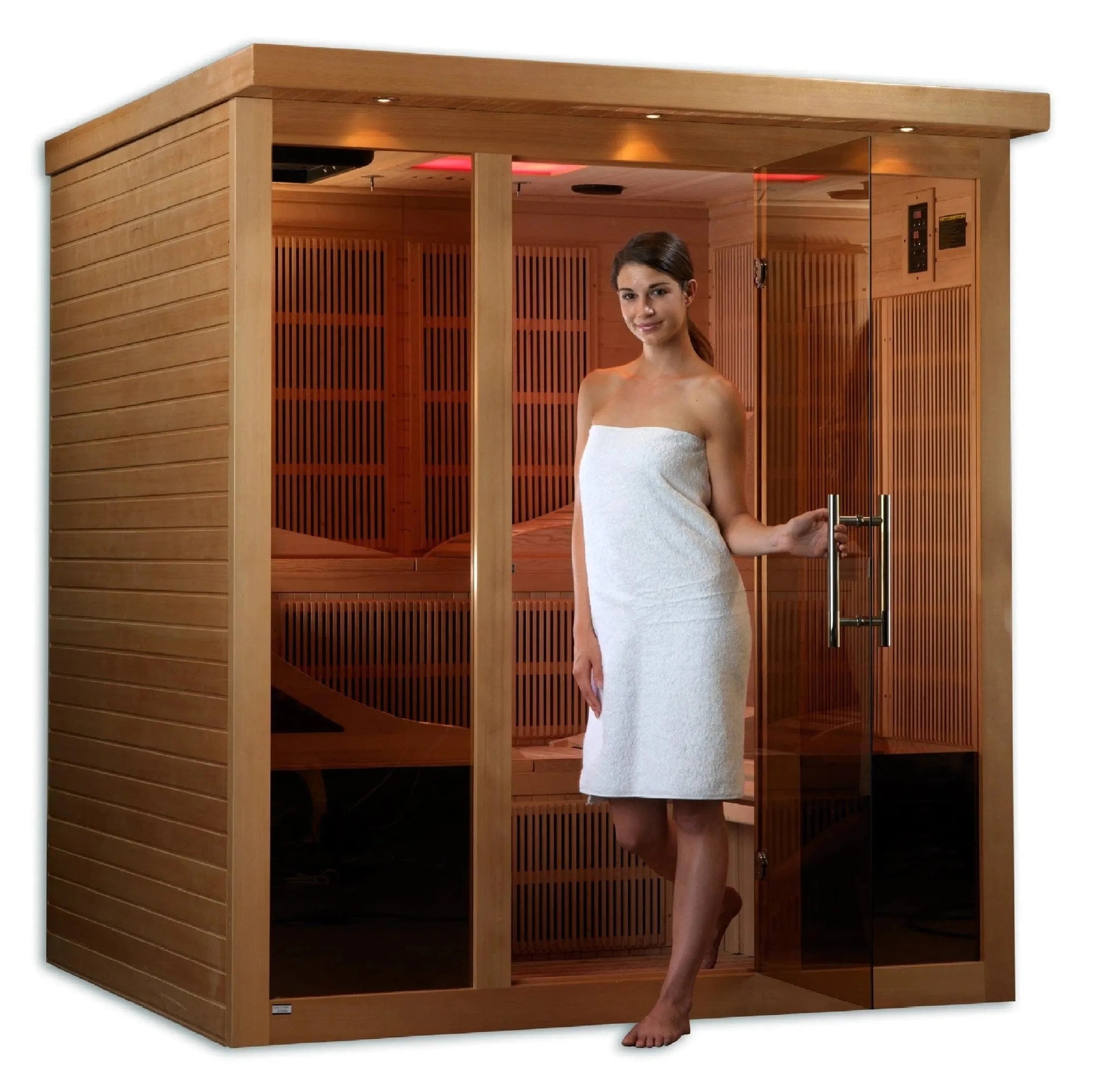 Golden Designs Sauna Golden Designs "Monaco" 6-person PureTech™ Near Zero EMF FAR Infrared Sauna