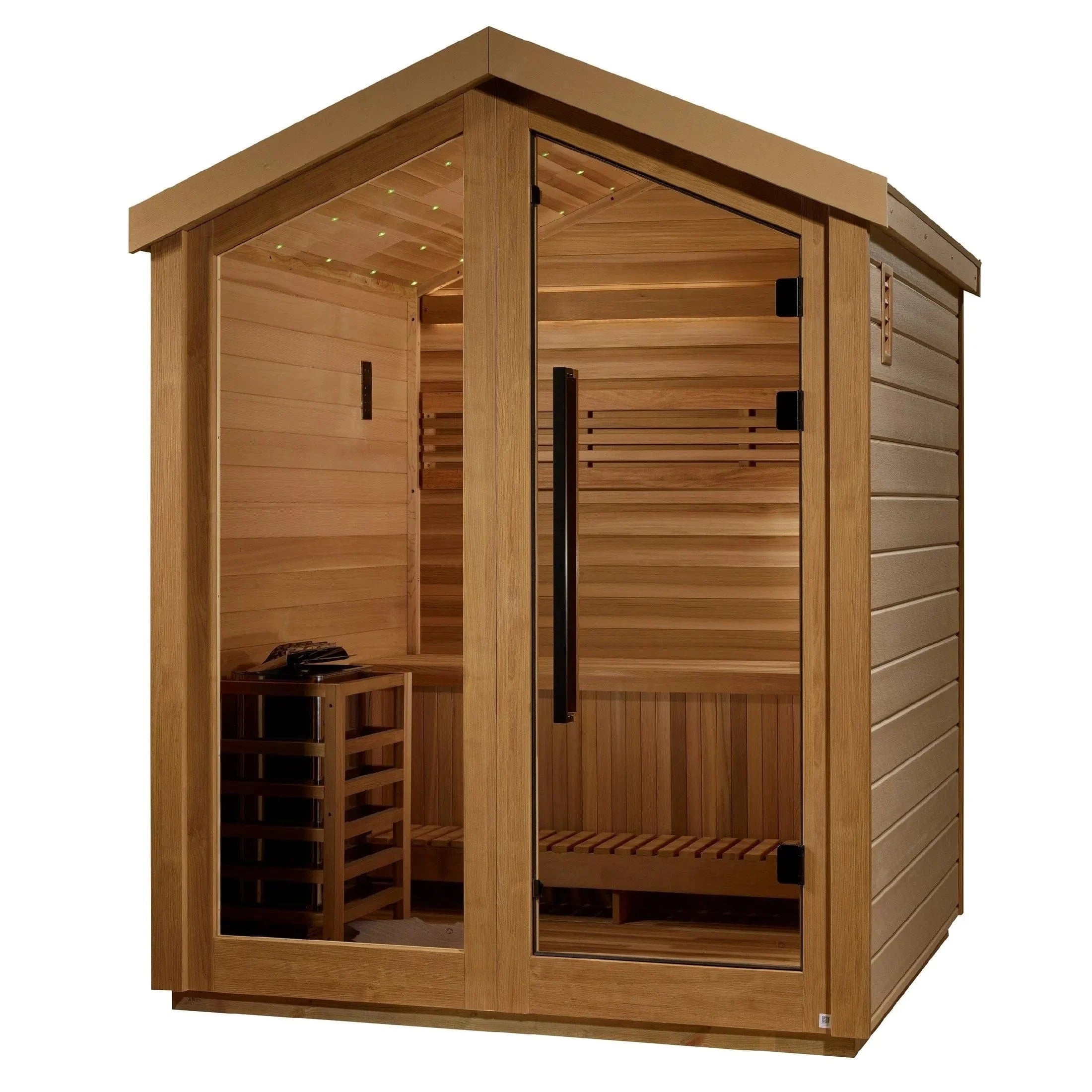 Golden Designs Sauna Golden Designs Savonlinna 3 Person Outdoor Traditional Sauna GDI-8503-01