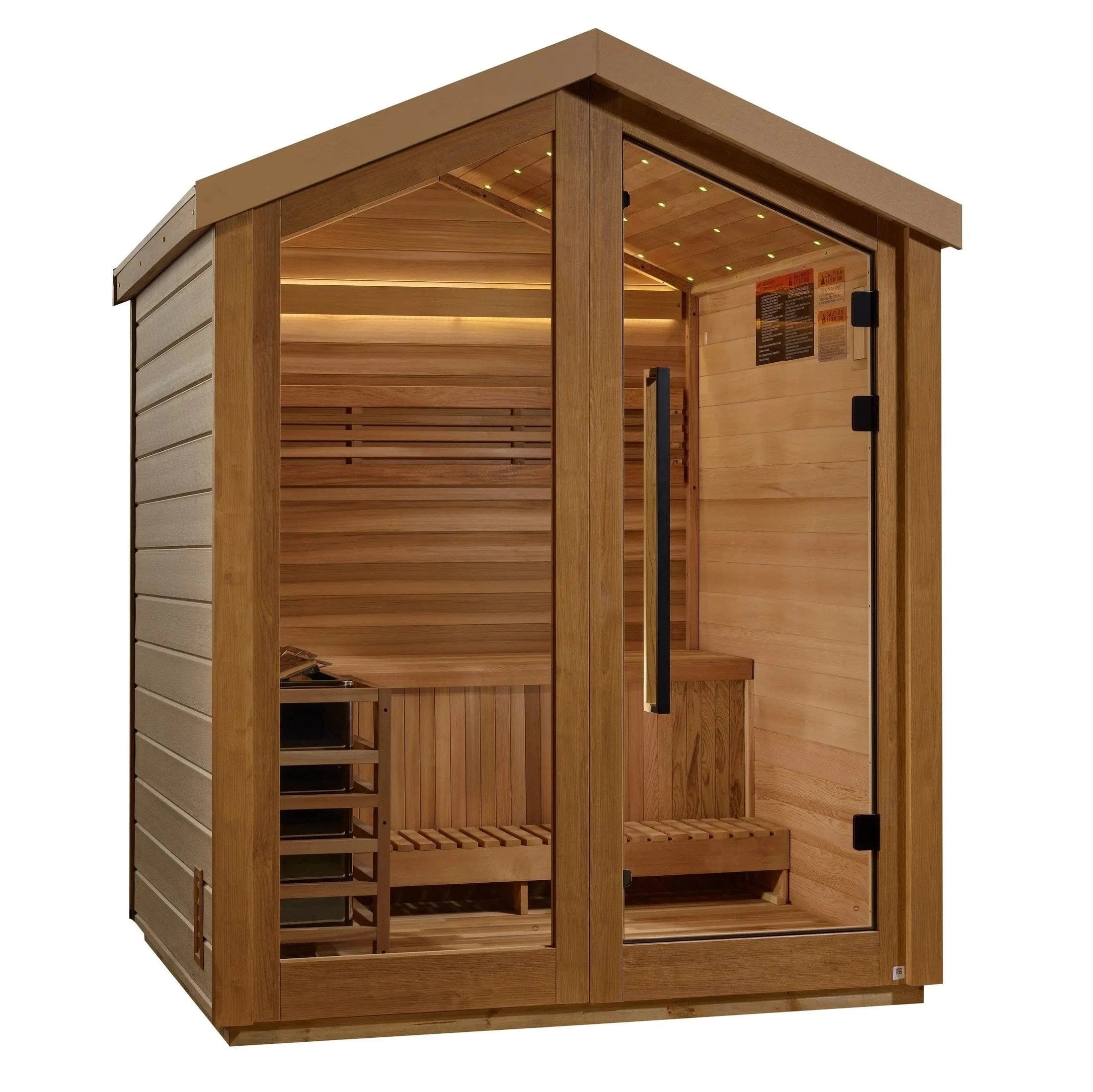 Golden Designs Sauna Golden Designs Savonlinna 3 Person Outdoor Traditional Sauna GDI-8503-01
