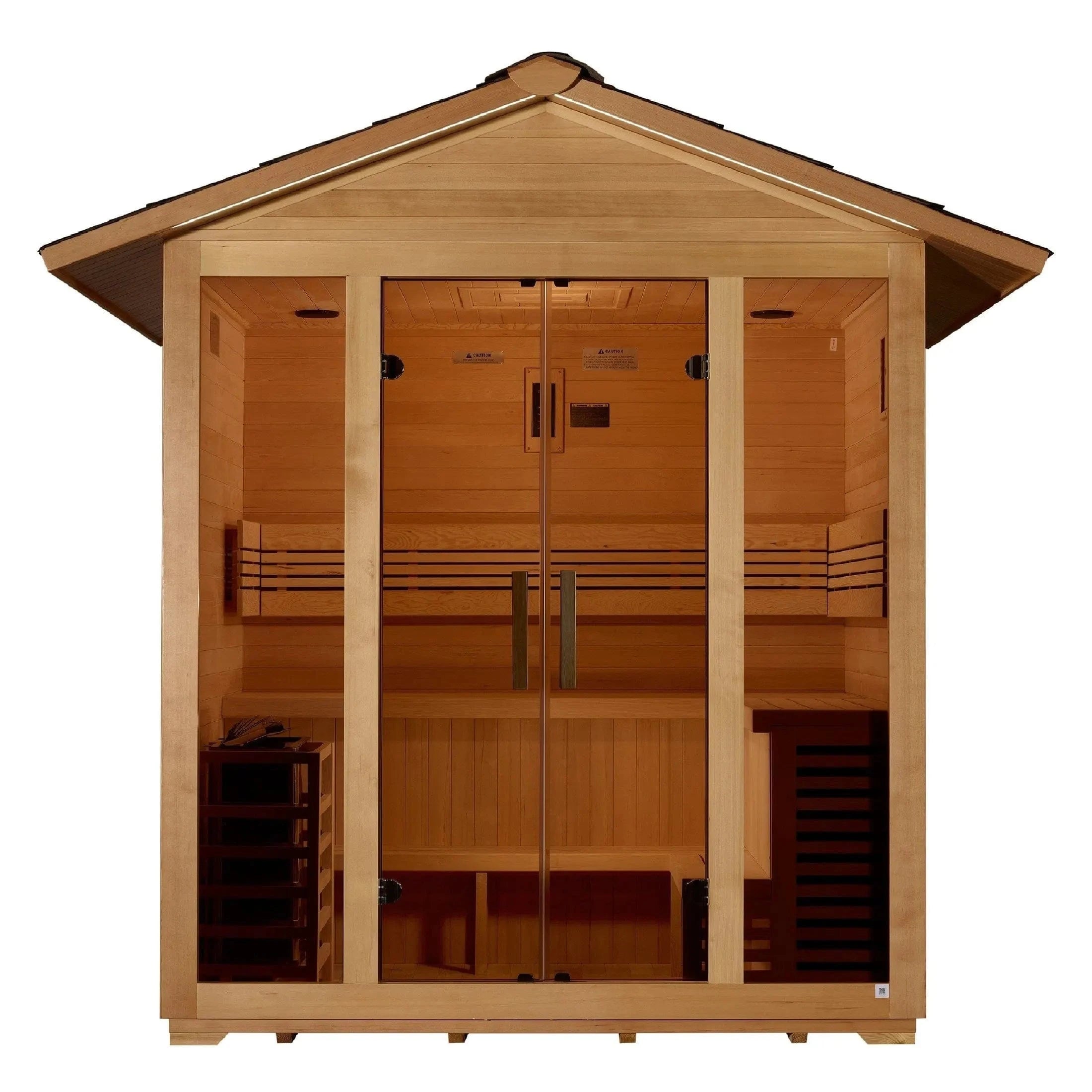 Golden Designs Sauna Golden Designs "Vorarlberg" 5 Person Traditional Outdoor Sauna GDI-8105-01