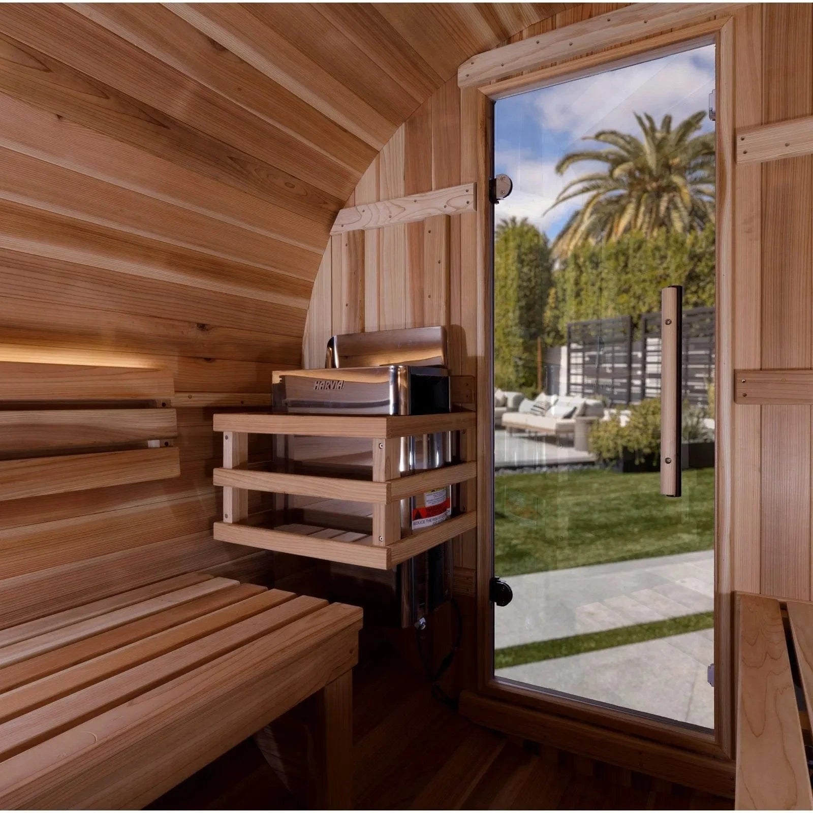 Golden Designs Sauna Golden Designs "Zurich" 4 Person Barrel Traditional Sauna GDI-B024-01