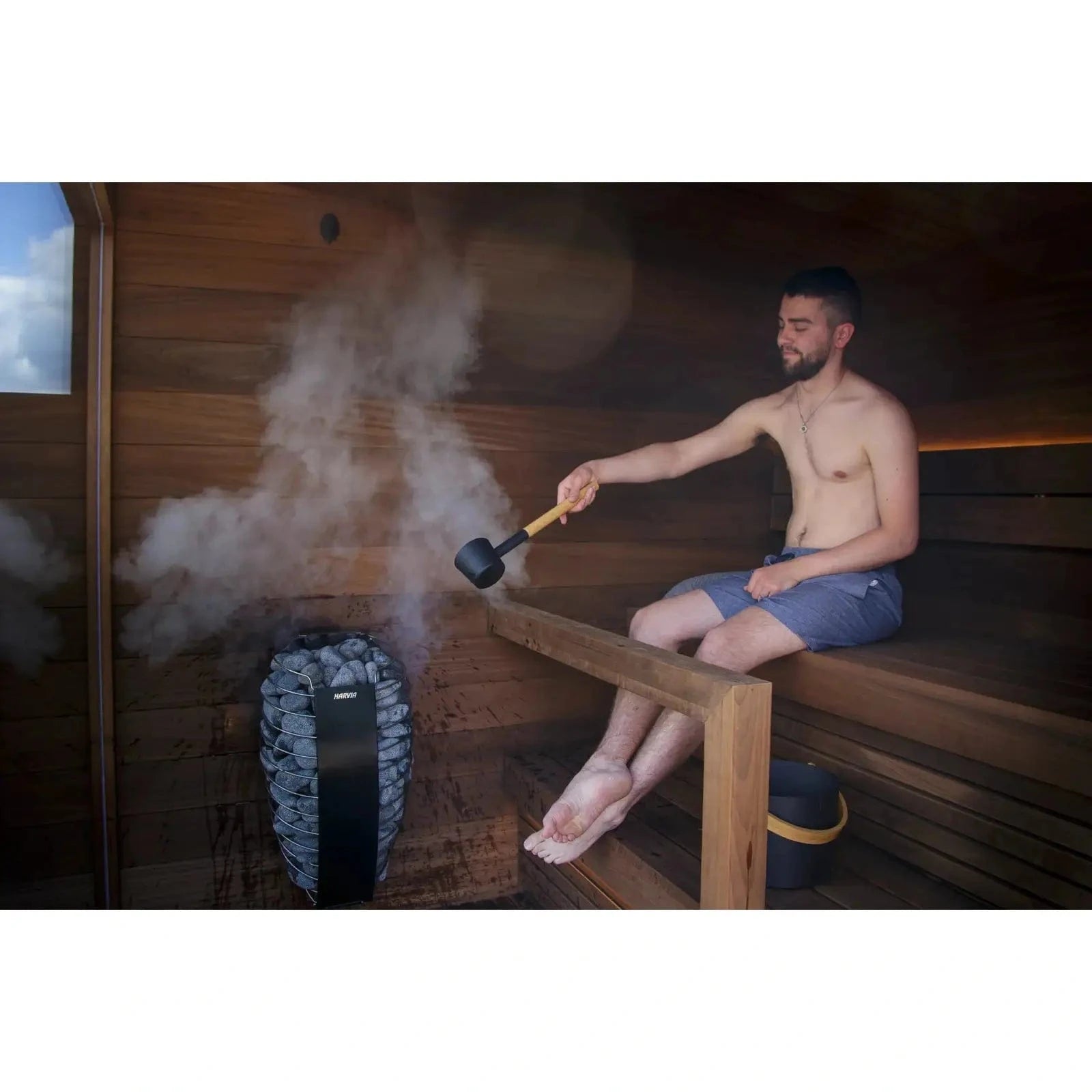 Harvia Sauna Heater 240V/1PH (Home Use) / Xenio CX30 + WiFi Control Package Harvia Spirit SP60E Electric Sauna Heater Package