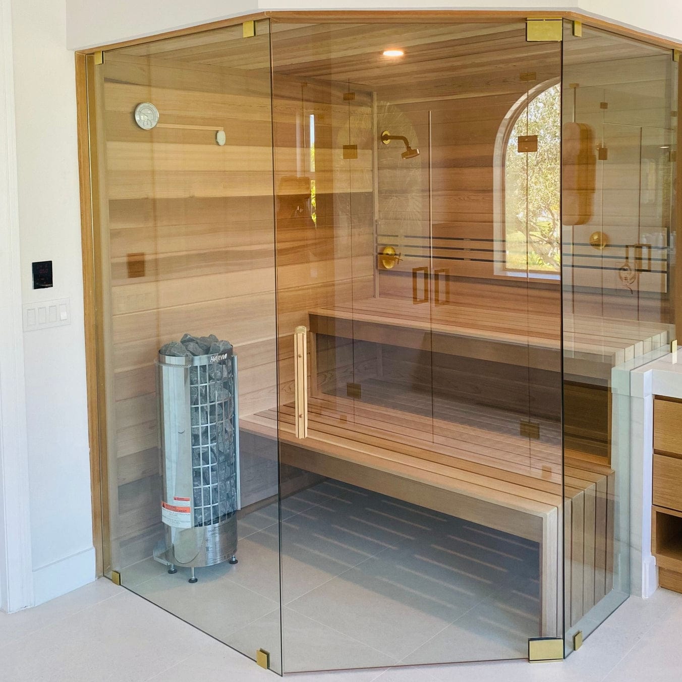 Harvia Sauna Heater Harvia Cilindro PC60 6 kW Electric Sauna Heater w/ Built-In Controls