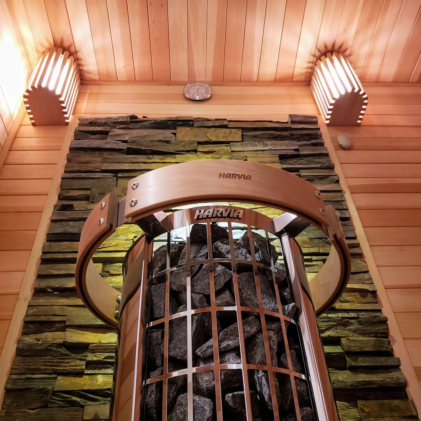Harvia Cilindro PC110E Sauna Heater Package - Premium Saunas