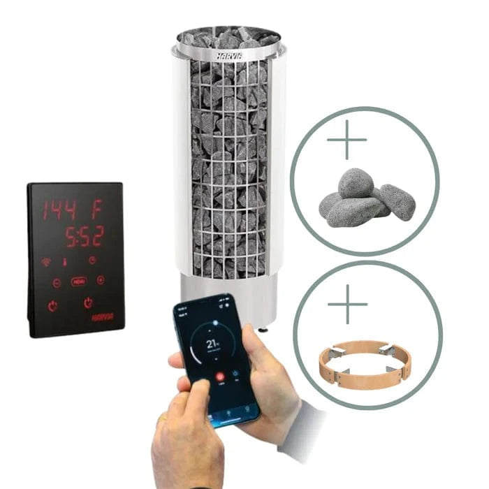 Harvia Sauna Heater Harvia Cilindro Series 10.5kW Sauna Heater Package