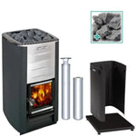 Harvia Sauna Heater Harvia M3 Wood Burning Stove Kit SS