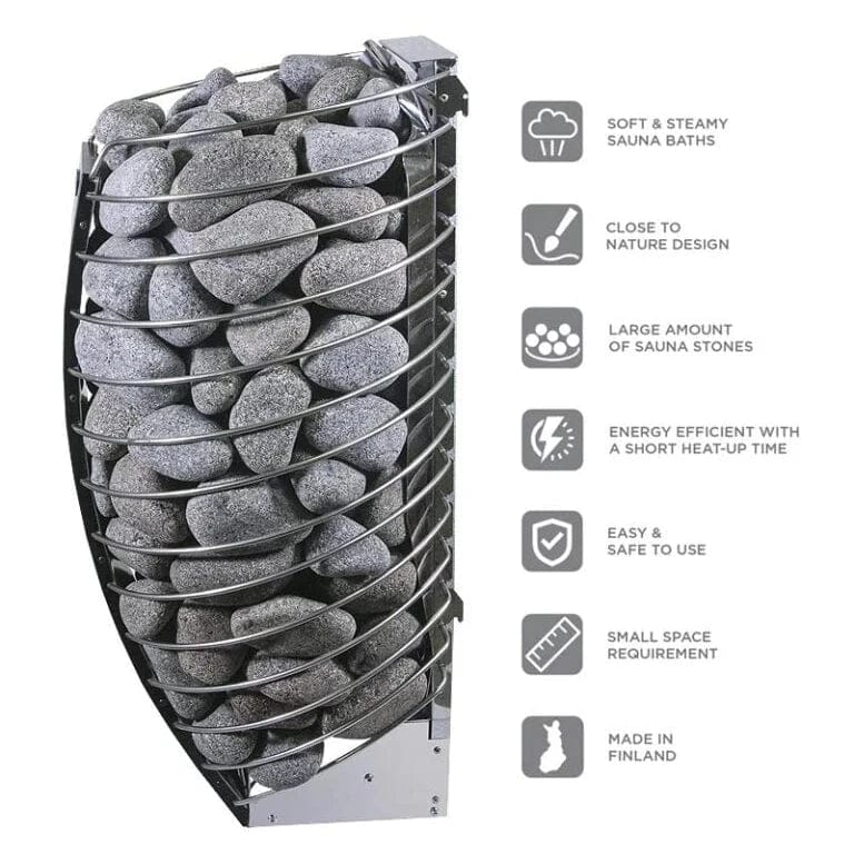 Harvia Spirit SP80E 8 kW Sauna Heater Package - Premium Saunas