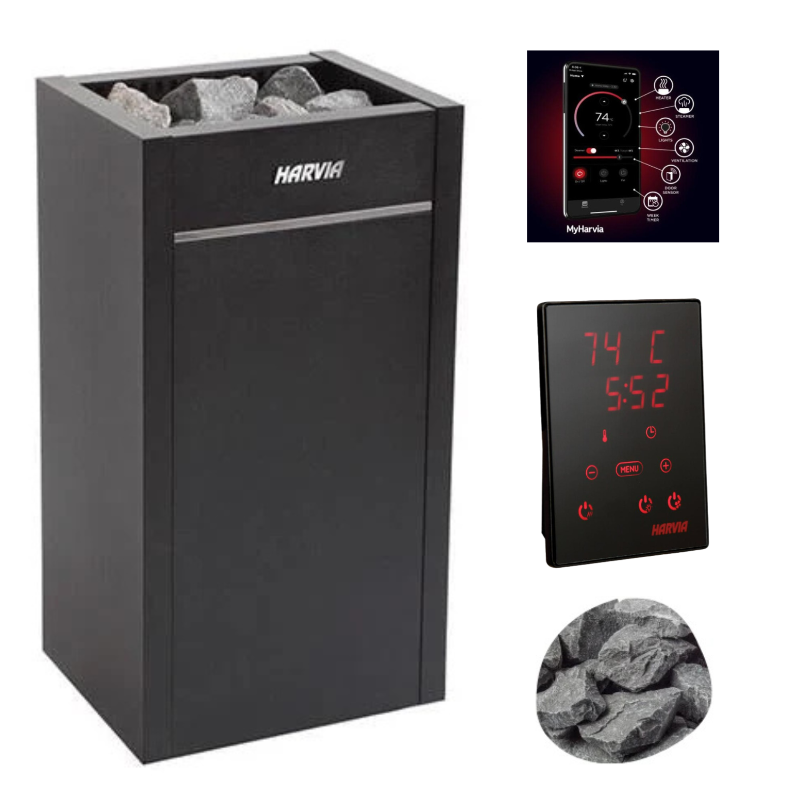 Harvia Sauna Heater Harvia Virta HL60E Electric Sauna Heater