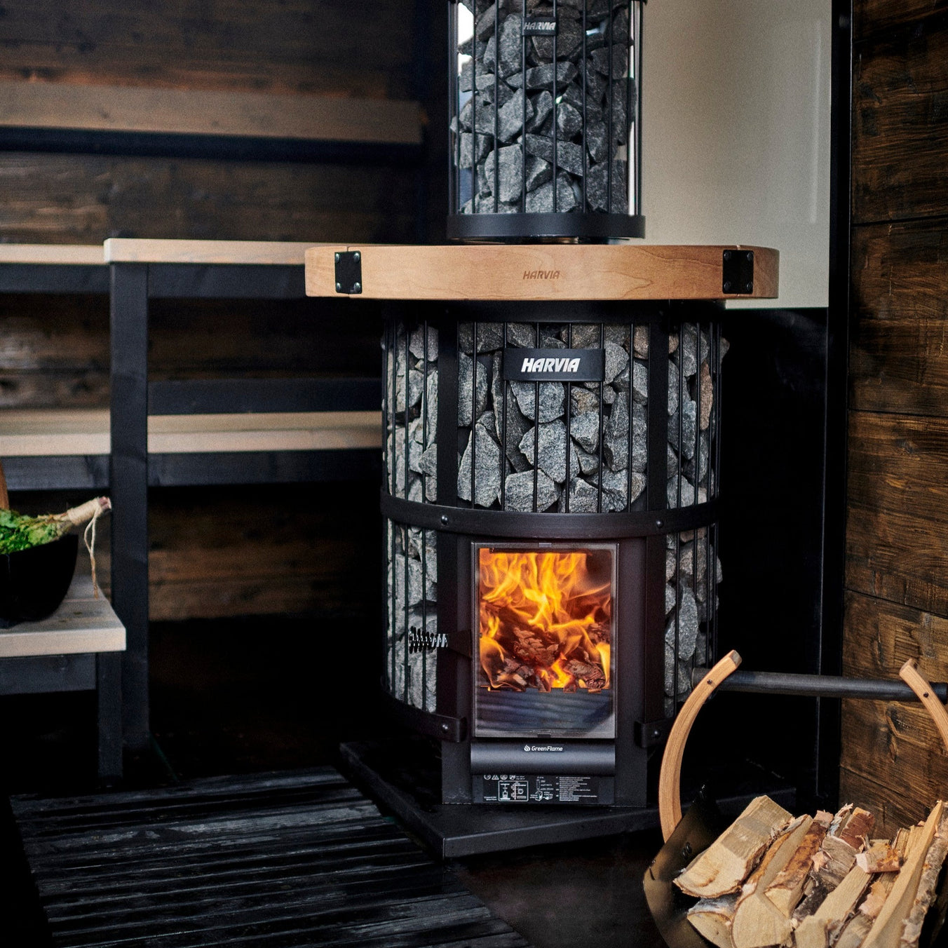 Harvia Sauna Stove Harvia Legend 240 Greenflame Wood-Burning Sauna Stove