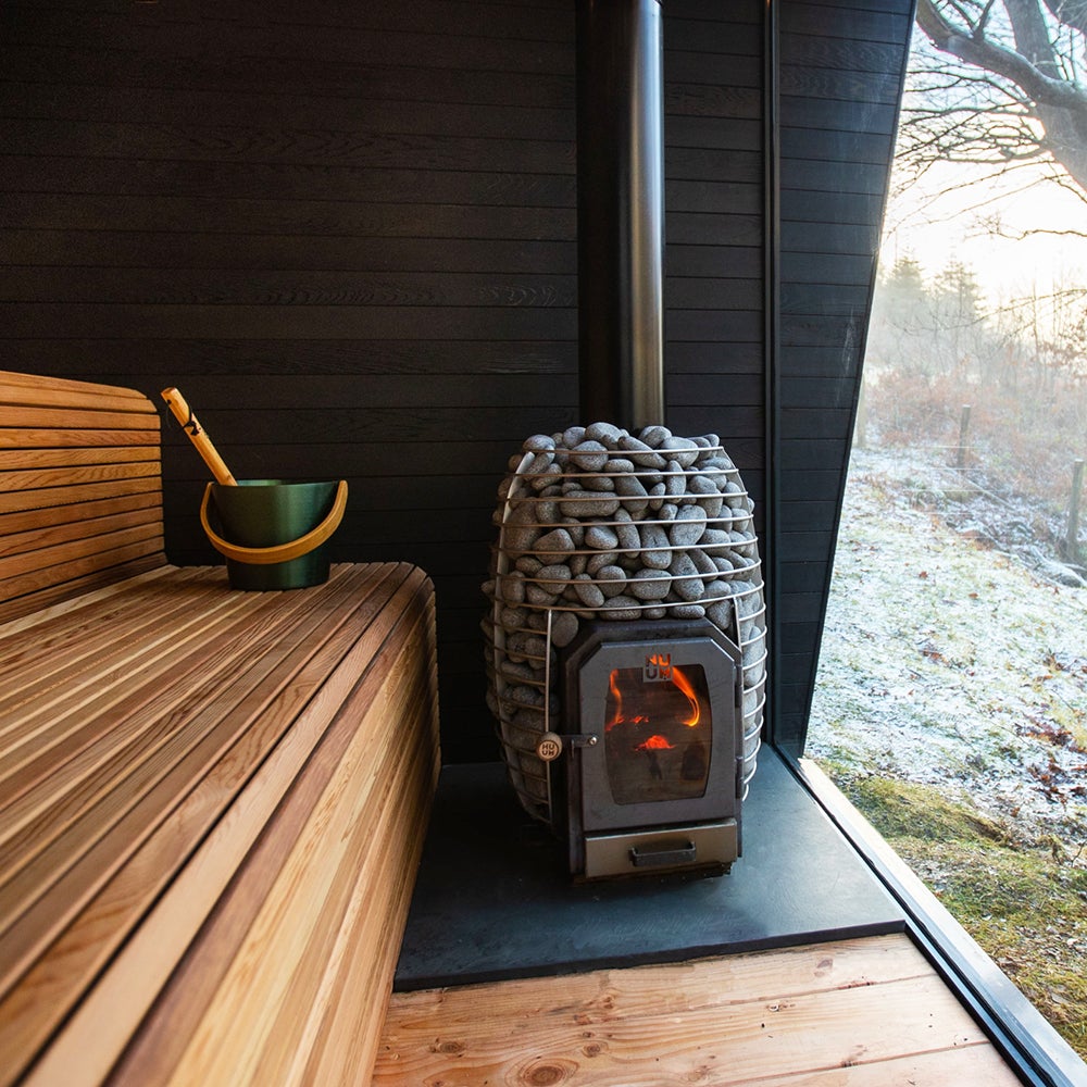 HUUM Hive Wood 13 kW Wood-Burning Sauna Stove Package