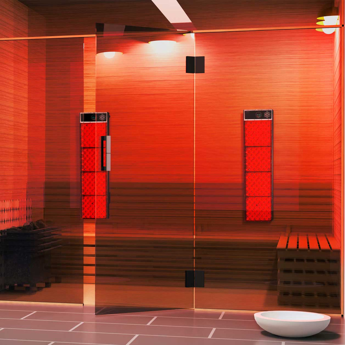 Hooga Hooga SaunaPRO Red Light Therapy Panel 40" x 10" | High-Temperature & Humidity Rated