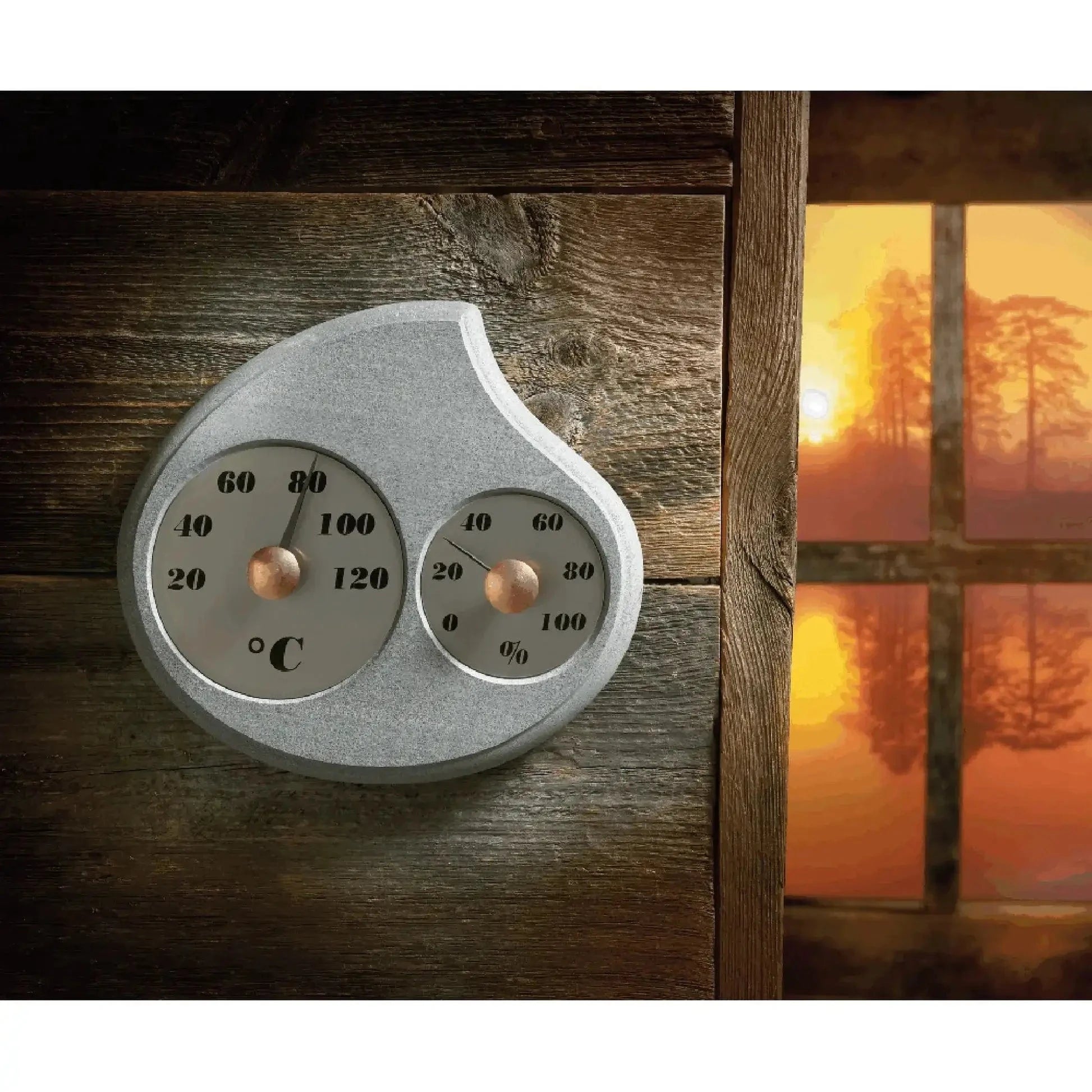 Hukka Hukka Maininki Sauna Thermometer and Hygrometer, Droplet