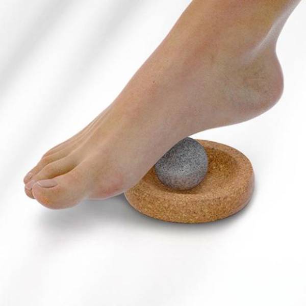 Hukka Hukka Mini SoleJoy Sauna Massage Stone with Natural Cork Base, Sphere