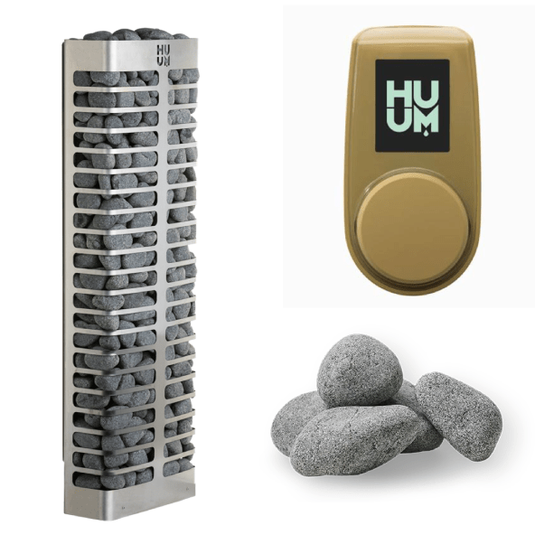 HUUM Sauna Heater UKU Local with Sand Case HUUM STEEL Mini Series 3.5kW Sauna Heater Package