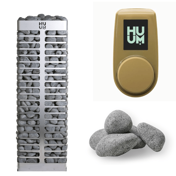 HUUM Sauna Heater UKU Local with Sand Case HUUM STEEL Series 6.0kW Sauna Heater Package
