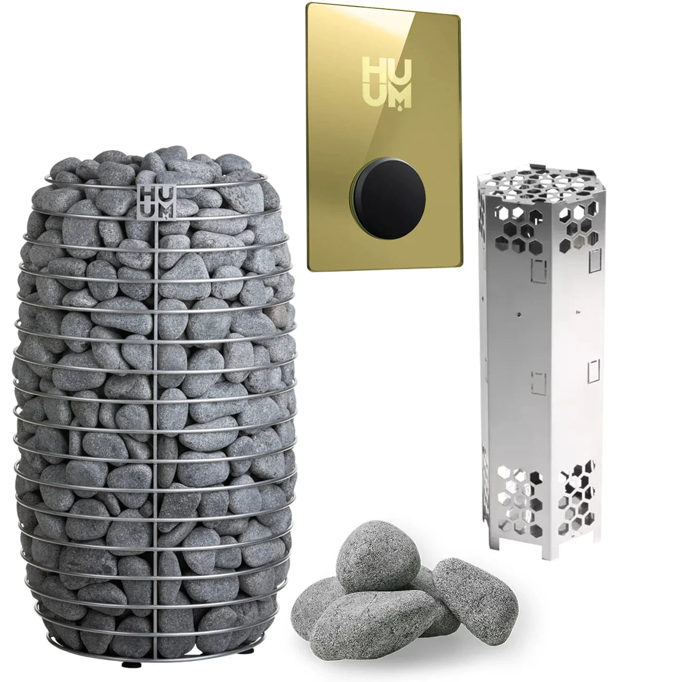 HUUM Sauna Heater UKU WiFi Gold HUUM HIVE Mini 6.0kW Electric Sauna Heater Package